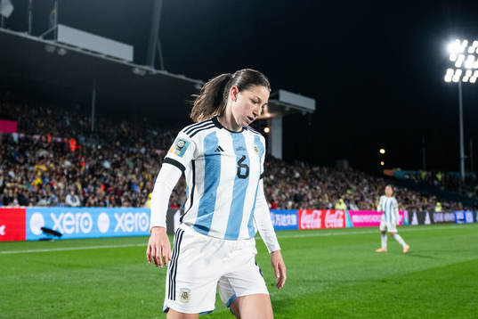 Aldana Cometti of Argentina looks dejected