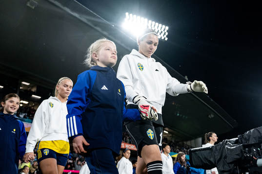 Goalkeeper Jennifer Falk of Sweden