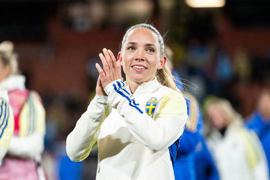 Elin Rubensson of Sweden celebrates