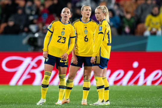 Elin Rubensson, Magdalena Eriksson and Rebecka Blomqvist of