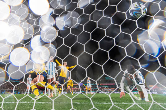 Rebecka Blomqvist and Lina Hurtig of Sweden celebrate