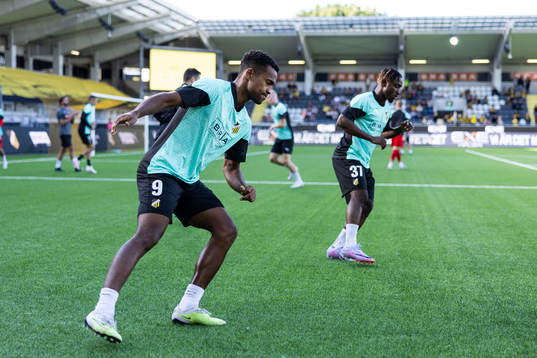 Ola Kamara and Ibrahim Sadiq of Häcken
