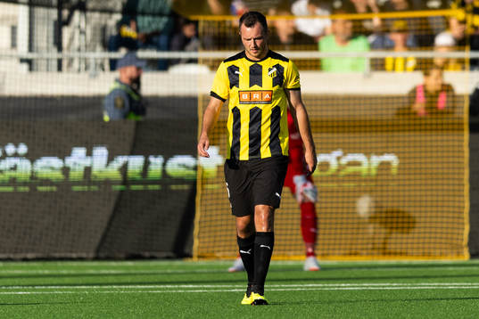 Even Hovland of Häcken looks dejected