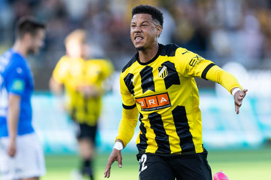 Tobias Sana of Häcken celebrates