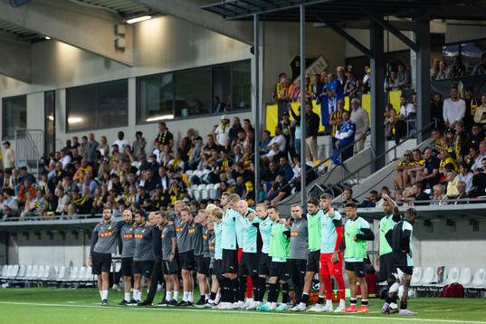 Players and staff together