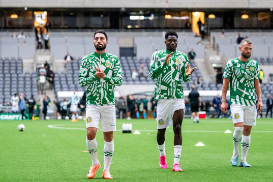 Nahir Besara, Nathaniel Adjei and Mads Fenger Nielsen of