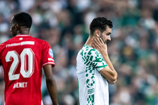 Adi Nalic of Hammarby looks dejected