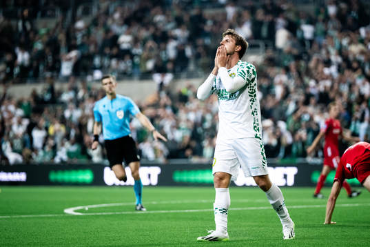 Joel Nilsson of Hammarby looks dejected
