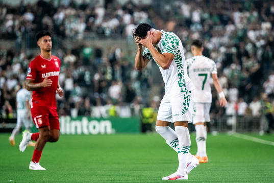 Jusef Erabi of Hammarby looks dejected