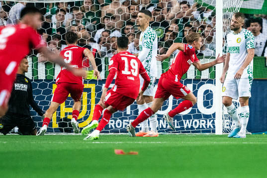 Sem Steijn of Twente celebrates