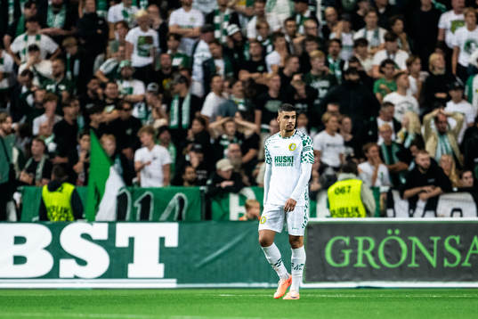 Edvin Kurtulus of Hammarby looks dejected