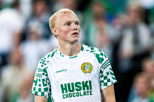 Marcus Rafferty of Hammarby looks dejected