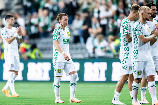 August Mikkelsen of Hammarby looks dejected
