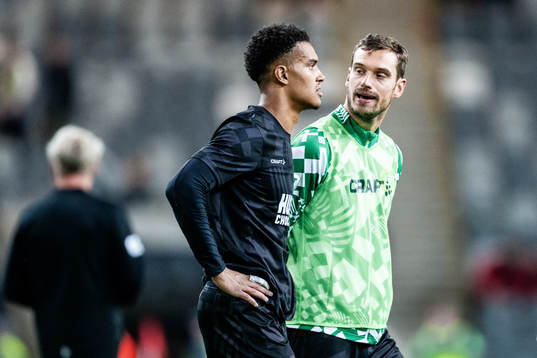 Goalkeeper Oliver Dovin and goalkeeper Davor Blazevic of