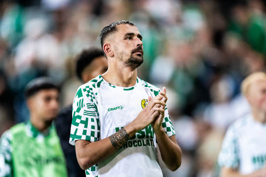 Loret Sadiku of Hammarby looks dejected
