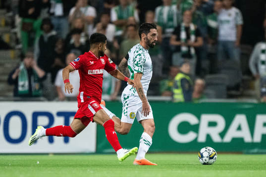 Naci Unuvar of Twente and Nahir Besara of Hammarby