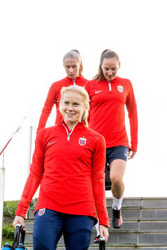 Julie Blakstad of Norway at a training session