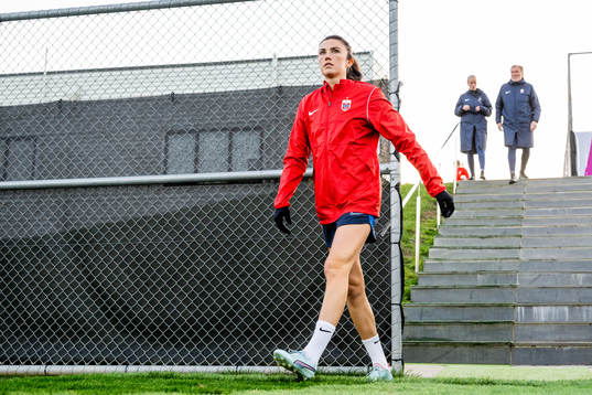 Ingrid Syrstad Engen of Norway at a training session
