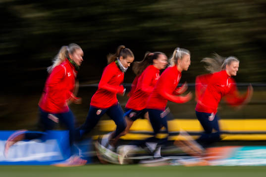 Guro Reiten of Norway at a training session