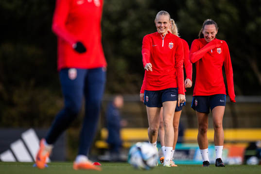 Karina Sævik and Marit Bratberg Lund of Norway at a