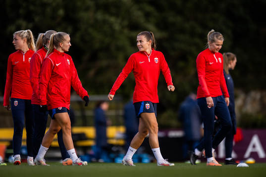 Emilie Bosshard Haavi of Norway at a training session