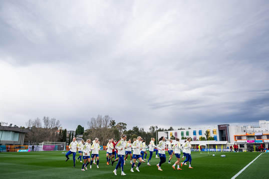 Players of the Swedish women's national football team at a