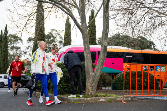 Caroline Seger and Linda Sembrant of the Swedish women's