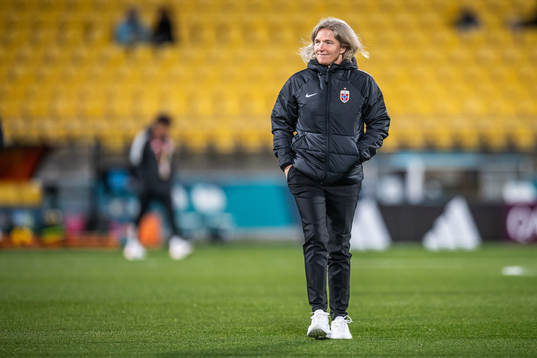 Head coach Hege Riise of Norway