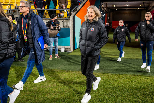 Head coach Hege Riise of Norway