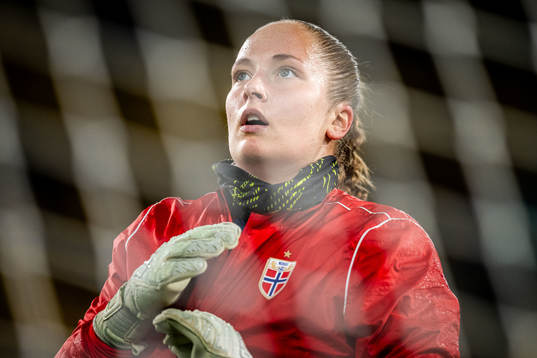 Goalkeeper Aurora Mikalsen of Norway