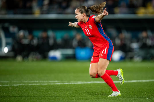 Guro Reiten of Norway celebrates