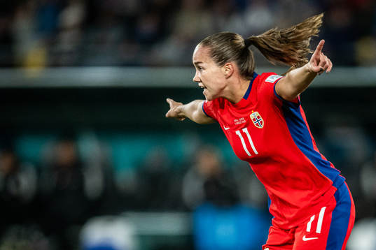 Guro Reiten of Norway celebrates