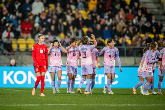 Caroline Graham Hansen of Norway looks dejected while