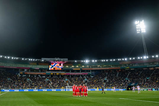 Players of Norway celebrate