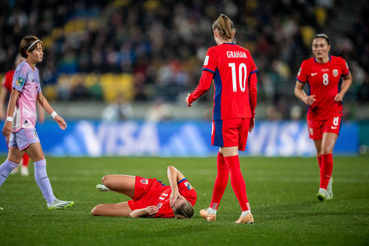 Guro Reiten, Caroline Graham Hansen and Vilde Bøe Risa of