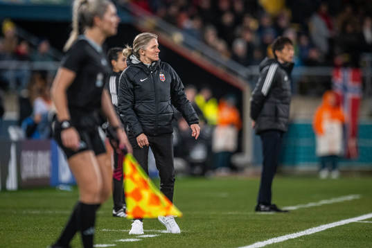 Head coach Hege Riise of Norway