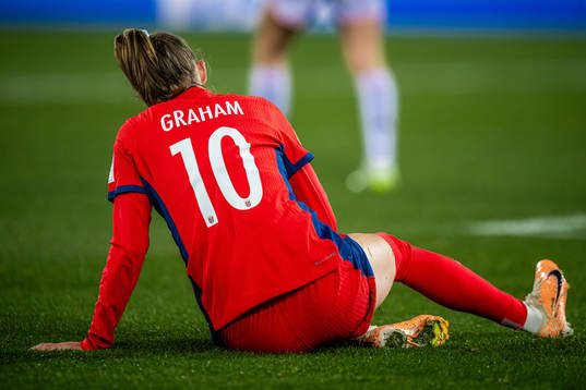 Caroline Graham Hansen of Norway looks dejected