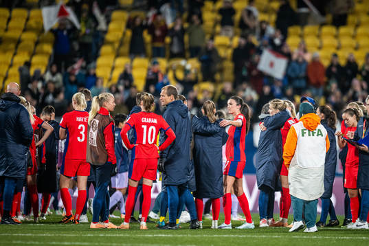 Ingrid Syrstad Engen and Caroline Graham Hansen of Norway