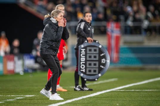 Head coach Hege Riise of Norway