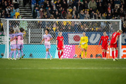 Thea Bjelde, goalkeeper Aurora Mikalsen, Maren Mjelde and