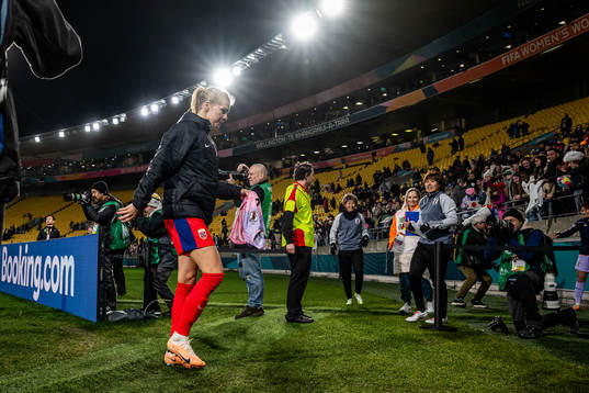 Ada Hegerberg of Norway looks dejected