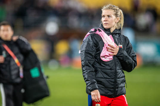 Ada Hegerberg of Norway looks dejected