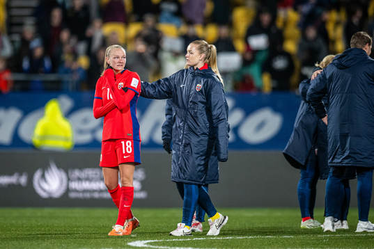 Frida Maanum of Norway looks dejected