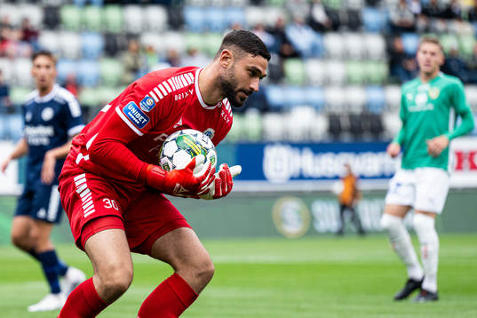 Utsiktens målvakt Elias Hadaya