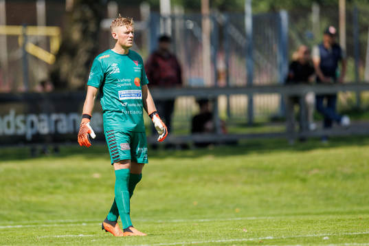 Tvååkers målvakt Rasmus Lundgren