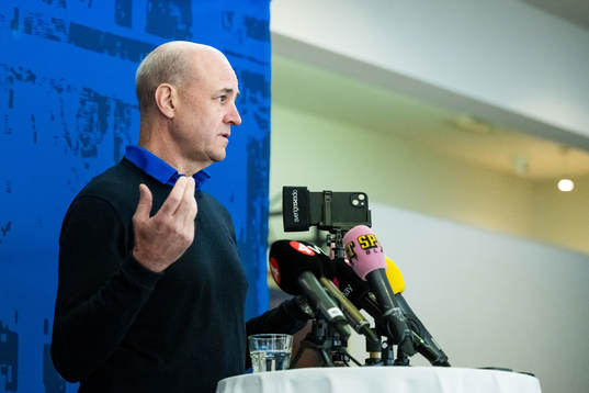 Fredrik Reinfeldt, president of the Swedish Football