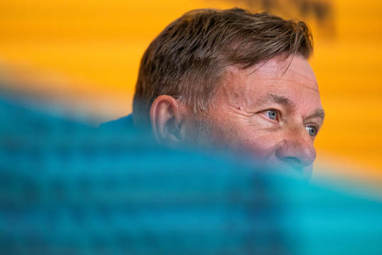 Head coach Peter Gerhardsson of the Swedish women's