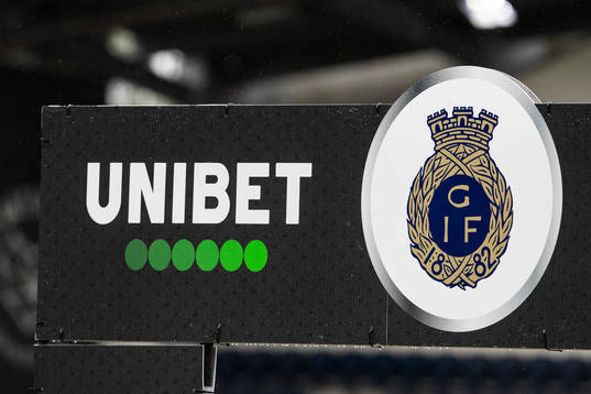 Gefles logga på en skylt