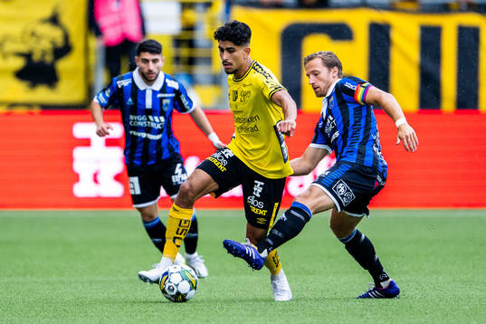 Sirius Daniel Stensson och Elfsborgs Ahmed Qasem