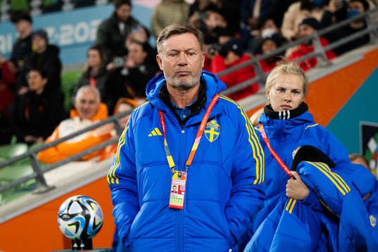 Head coach Peter Gerhardsson of Sweden